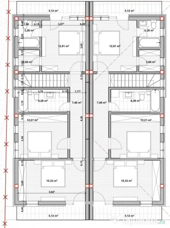 DUPLEX 4 CAM, SU 120 MP, 2 BALCOANE IN DEZMIR