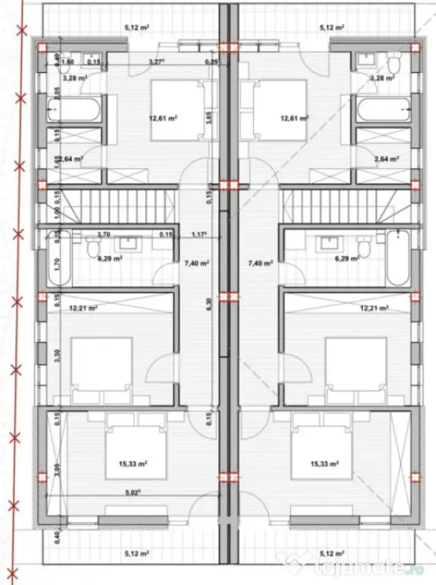 DUPLEX 4 CAM, SU 120 MP, 2 BALCOANE IN DEZMIR