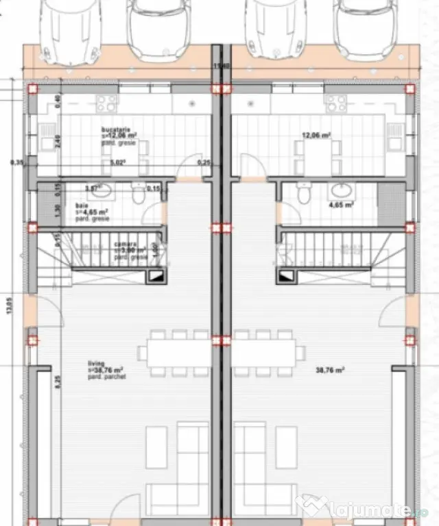 DUPLEX 4 CAM, SU 120 MP, 2 BALCOANE IN DEZMIR