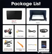 Navigatie 2K noua 8g Ram x 128Gb,Android 16 ecran QLED 9.5 Mercedes W204(07-10) 