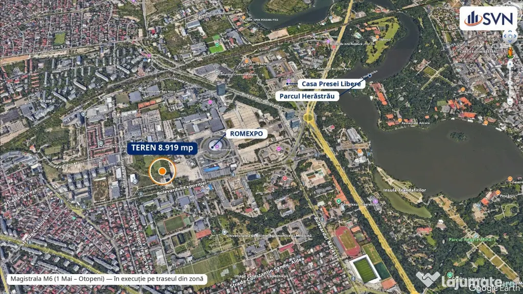 Teren 8919 mp cu front la Bd Expozitiei - zona Romexpo