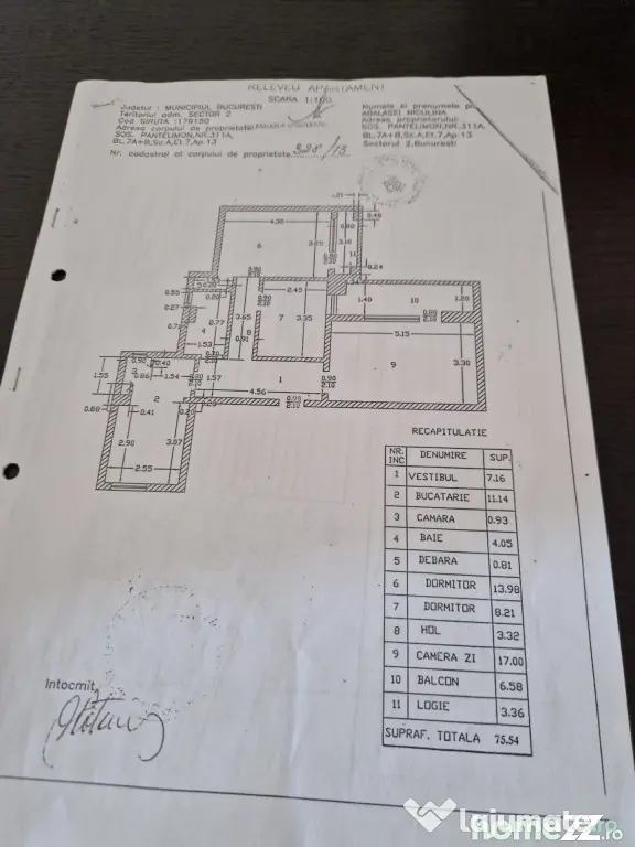 3 Camere Pantelimon nr. 311 - Liceu Lucian Blaga - Bucuresti (Bucuresti-Ilfov)