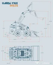 Bobcat Mini Incarcator HARDLYNX W525 Kubota 25 CP Fabricat in Europa 