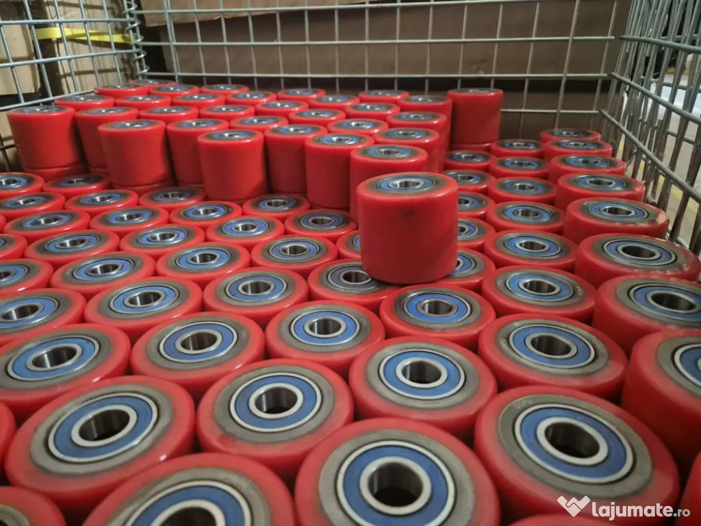 Rola poliuretan furca transpalet manual Ø80*70mm