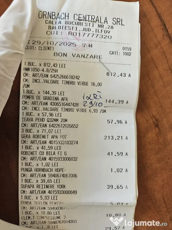 Hidrofor cu pompă autoamorsantă