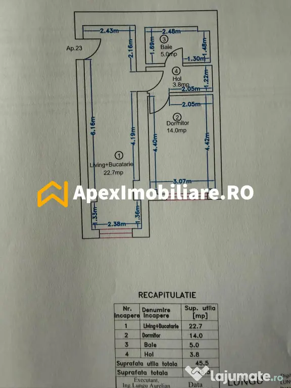 Apartament 2 camere de inchiriat Pipera București | ApexImo