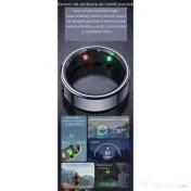 Inel Inteligent Smart Ring cu Monitorizare Avansata, Puls, Pasi, Somn Afisaj LED