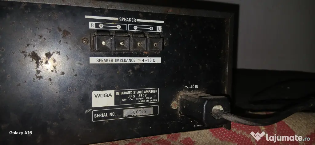 Amplificator Vintage Wega JPS 350V - Made in Japan