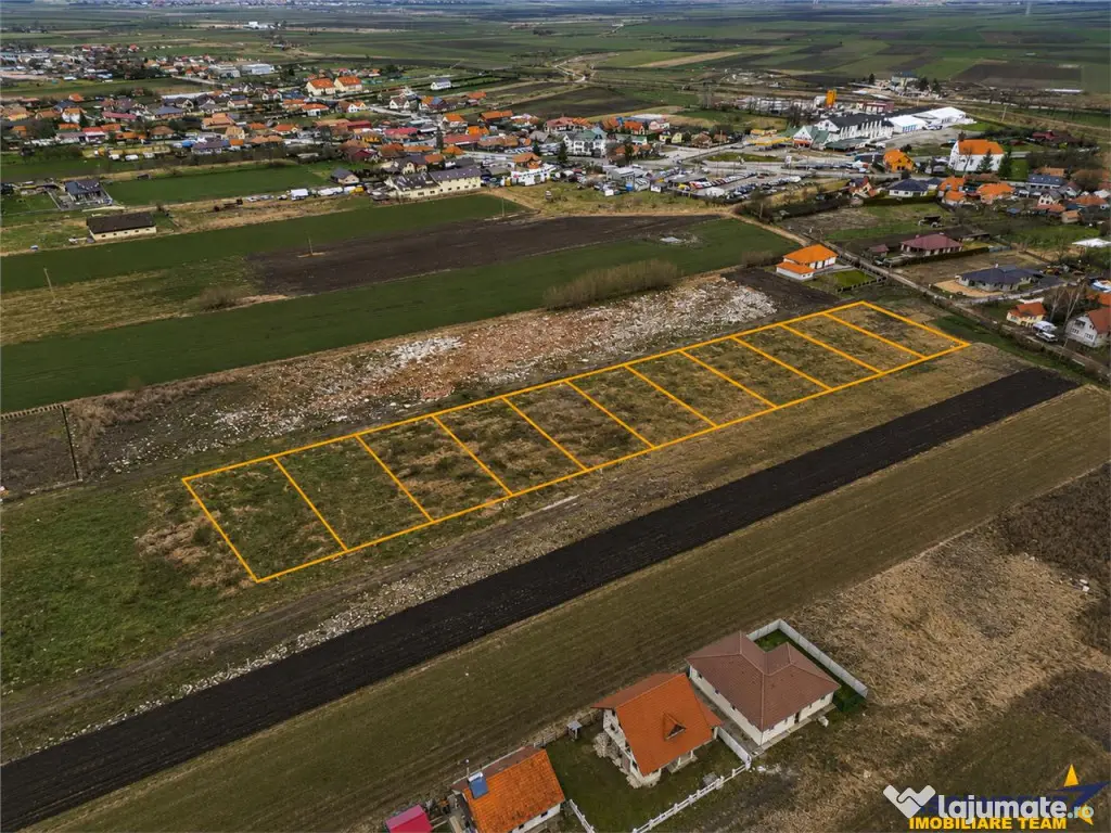 FILM! Terenuri intravilane de 680mp de , cu utilitati, Targu