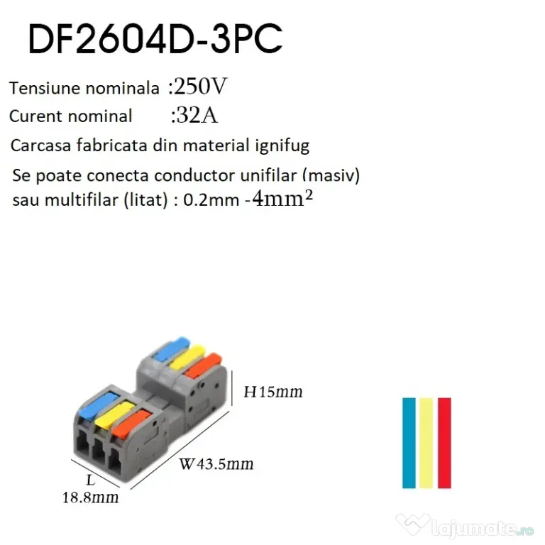 Conectori tip Wago cleme rapide conector splitter
