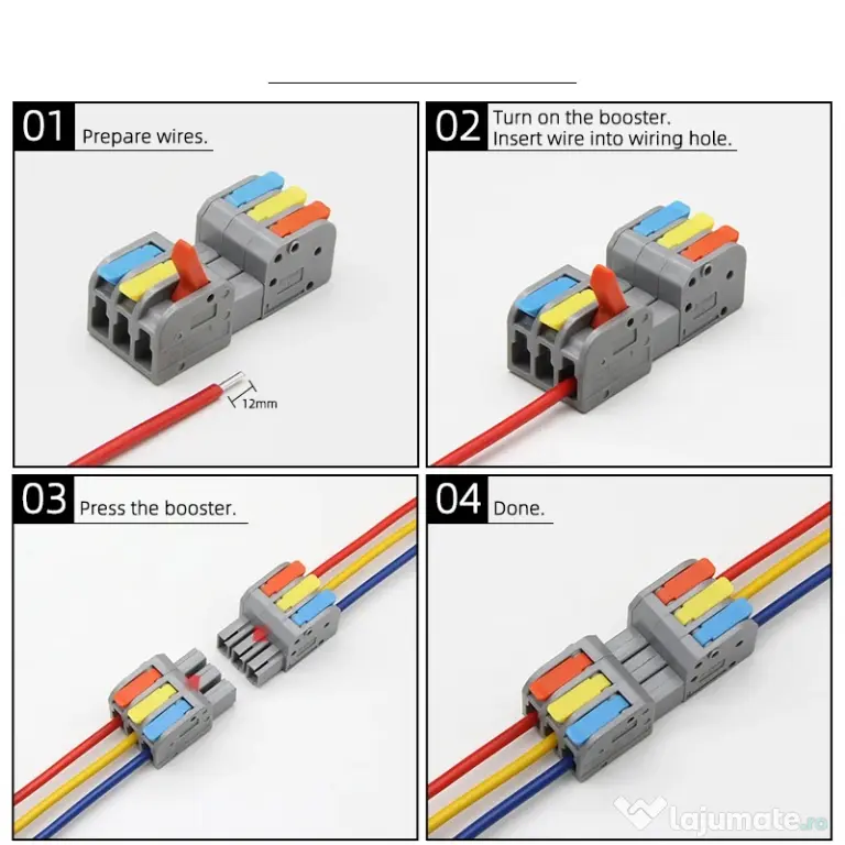 Conectori tip Wago cleme rapide conector splitter