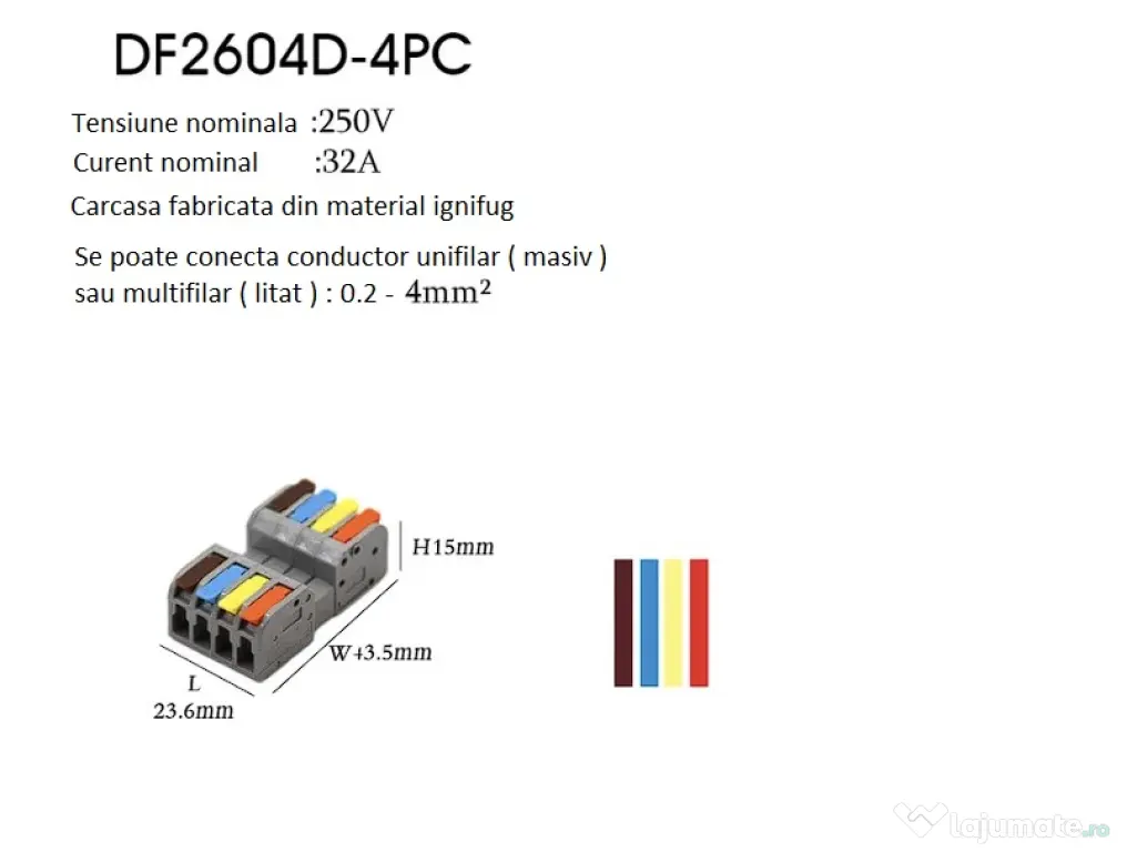 Conectori tip Wago cleme rapide conector splitter