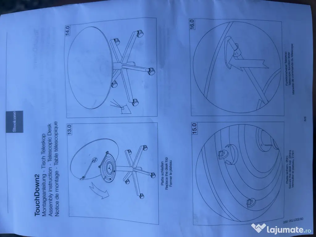 Mese din lemn și metal noi