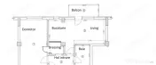 Apartament 2 camere 52 mp cu garaj, zona Vivo, Floresti