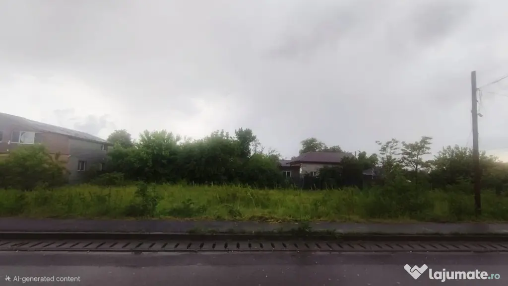Teren intravilan 1321 mp, deschidere stradală 45 m