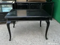 Masa Vintage Extensibil din Lemn; Masa Stil Rococo cu blat 120x80 cm