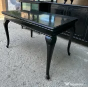 Masa Vintage Extensibil din Lemn; Masa Stil Rococo cu blat 120x80 cm