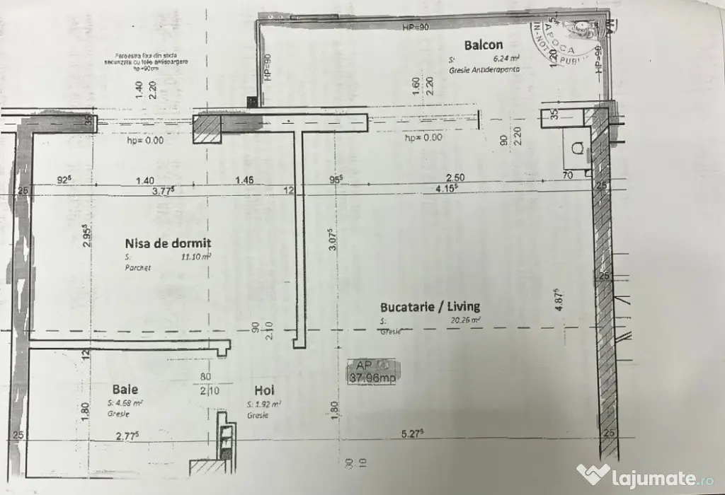 Apartament 2 camere , 38 mp ,zona Teilor ,Floresti