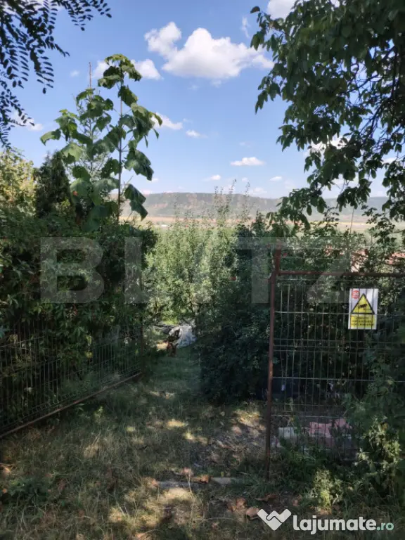 Casă cu teren, livadă, lac și izvor - ideală pentru locu