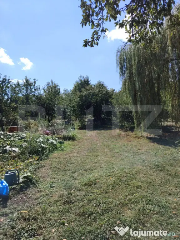 Casă cu teren, livadă, lac și izvor - ideală pentru locu