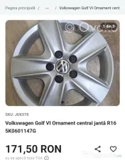 Jante tablă cu capace VW