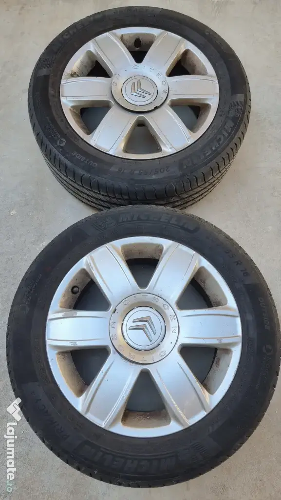5 Jante aliaj originale Citroën C4 R16+4 anvelope Michelin Primacy 4 205/55 R16