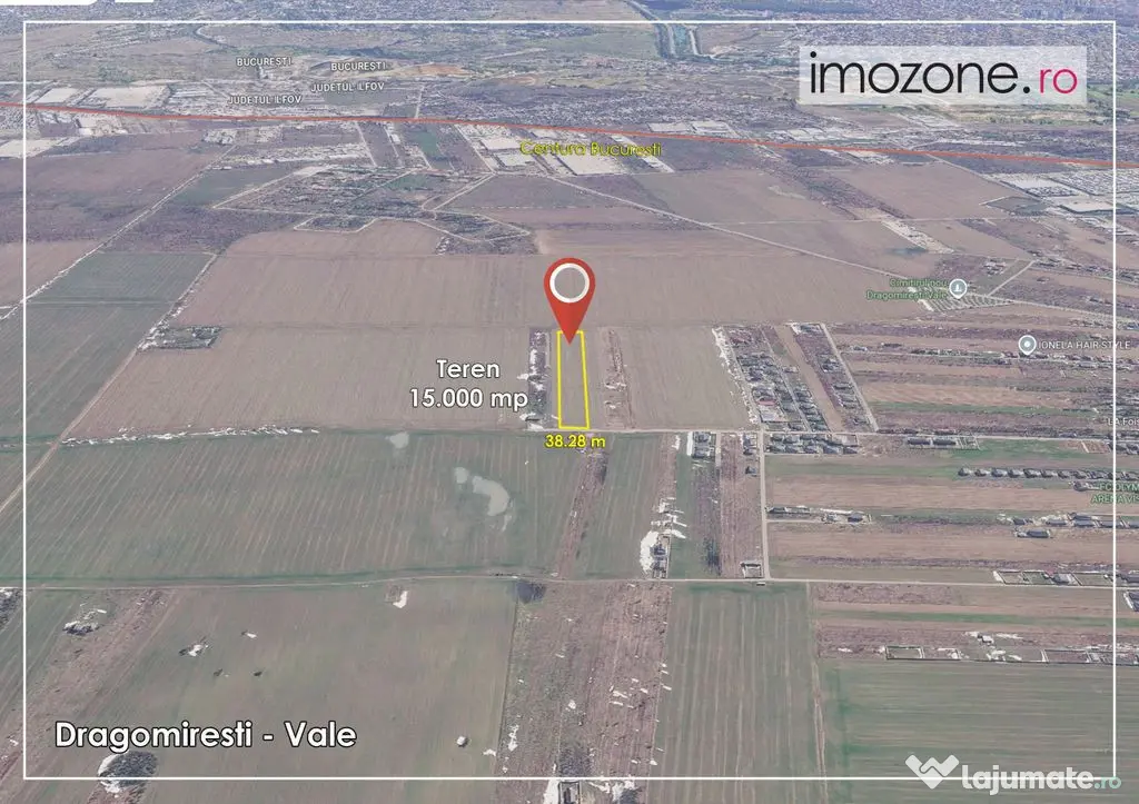Dragomiresti Valea - Langa Centura, teren 15.000 mp, 28E/mp
