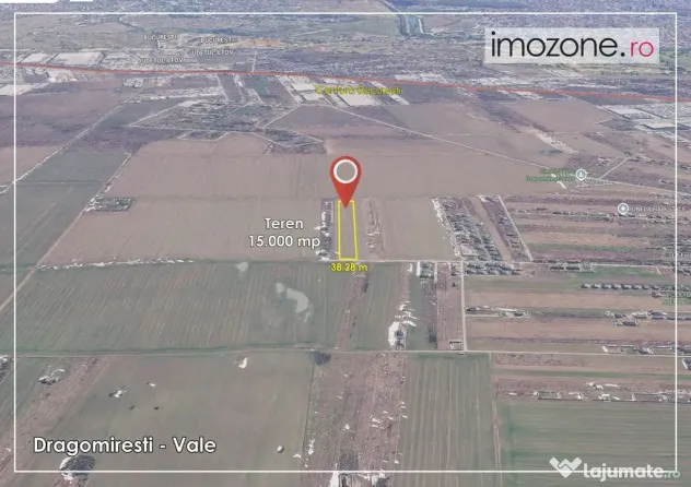 Dragomiresti Valea - Langa Centura, teren 15.000 mp, 28E/mp