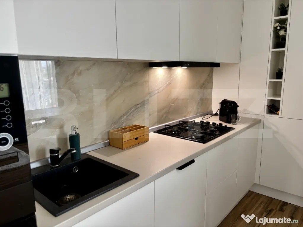 Apartament 2 camere în Dumbrăvița, 58 mp, 2 parcări, cen