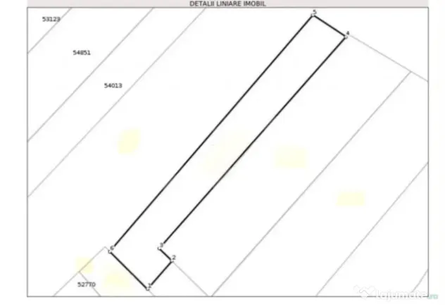 Teren intravilan de 1000mp in Ciurila cu plan de amplasament