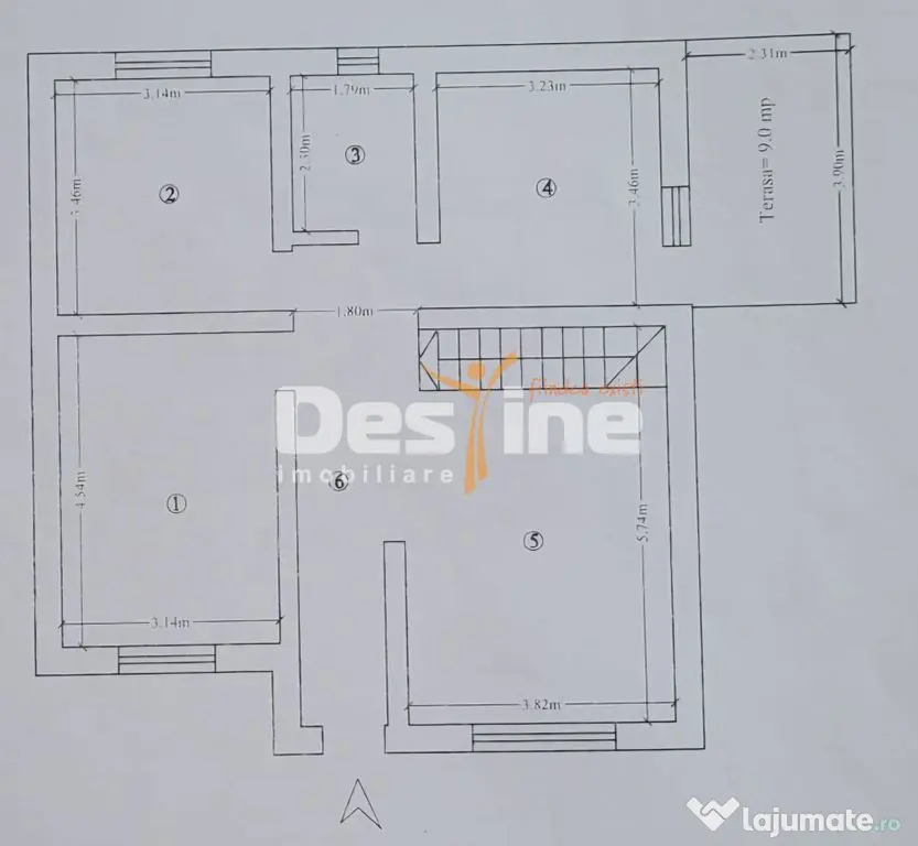 Casă LUNCA CETĂȚUII, 3 camere, decomandat, 82 mp, mans... - Lunca Cetatuii (Iasi)