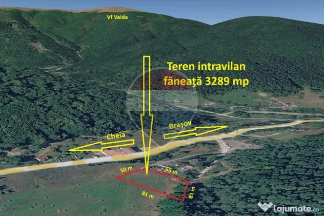 Teren intravilan, 3289 mp, Săcele - Babarunca