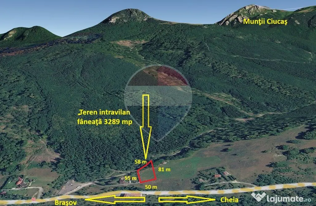 Teren intravilan, 3289 mp, Săcele - Babarunca