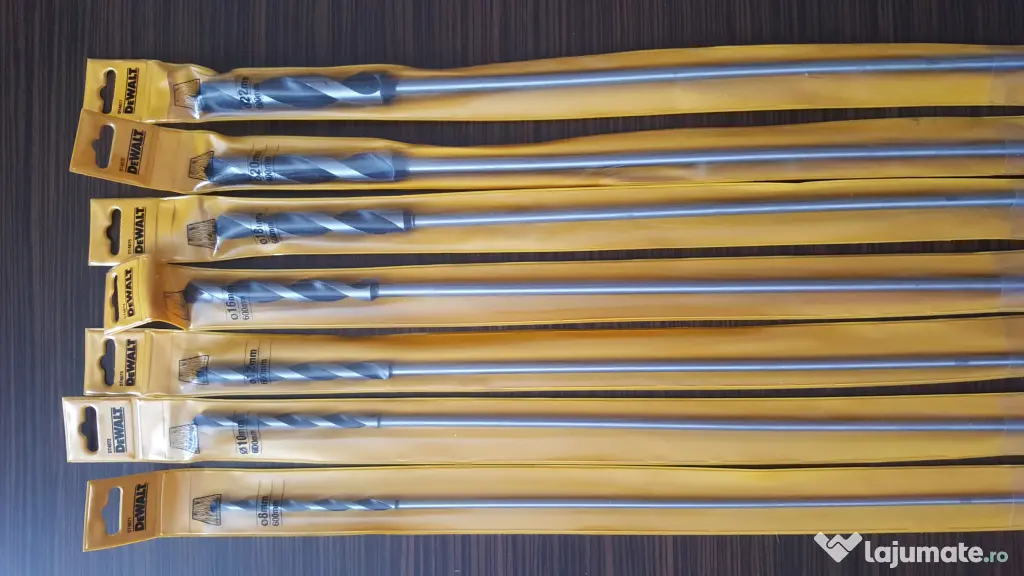 DeWALT burghiu spirala lemn cofraje 6mm 8mm 10mm 12mm 14mm 16mm 18mm 20mm 22mm