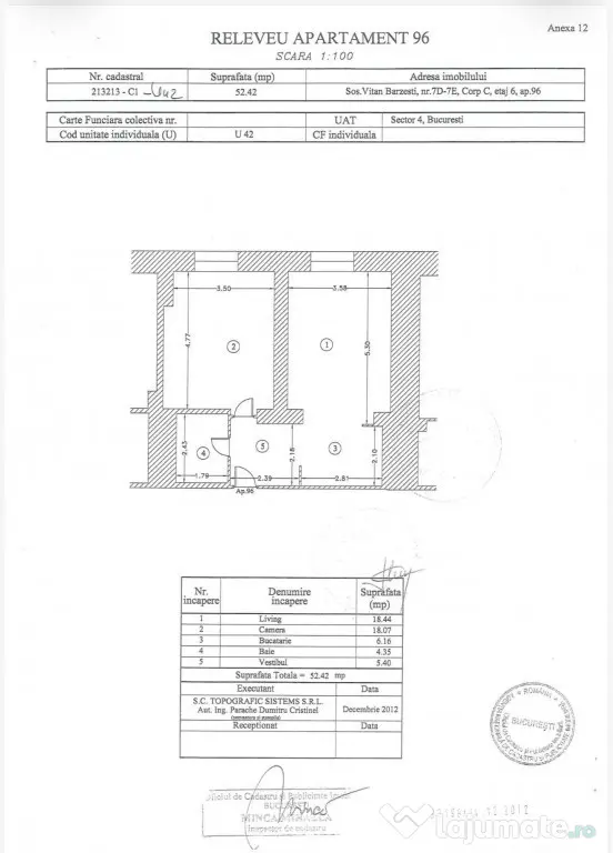 PROPRIETAR – 2 camere RIN Grand Residence | 52,42 mp Mobilat
