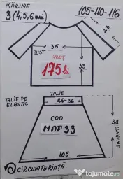 Costum popular pentru copii 3-4-5 -6 ani 175 lei 