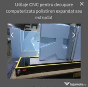 Utilaj CNC pentru decupare computerizata polistiren expandat sau extrudat