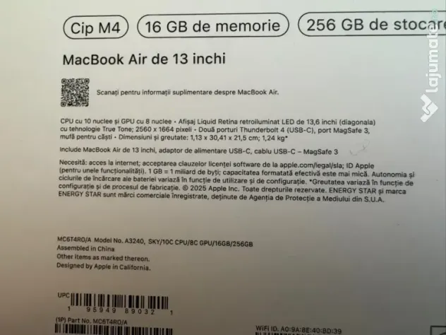 Apple MacBook Air 13 M4 2025 256gb