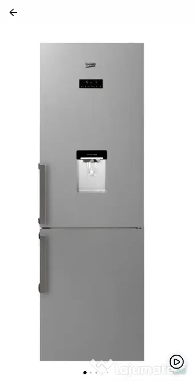 Combina frigorifica Beko, 306 l, Clasa A+, NeoFrost, Inox
