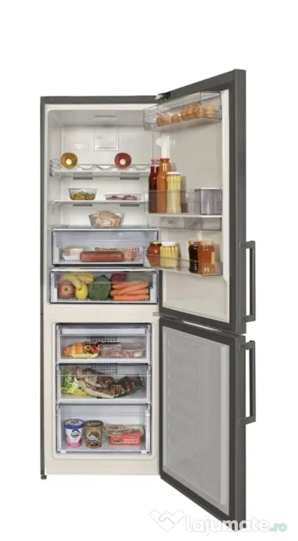 Combina frigorifica Beko, 306 l, Clasa A+, NeoFrost, Inox