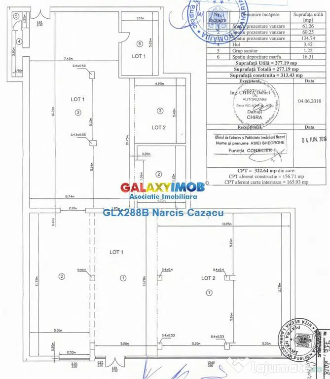 Spa#539;ii comerciale ultracentrale 313 mp #537;i 191 mp Pi - Piatra-Neamt (Neamt)