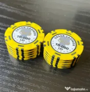 Lot 10 jetoane rare Cesar Casinos București 10.000 LEI vechi – Casino anii 90-00 