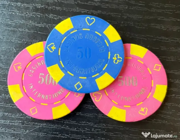 Lot 3 Jetoane Cazino Vintage Casino Bucharest (Casinos Austria International)