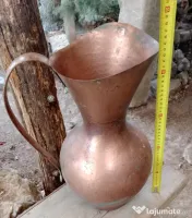 Ulcior carafa mare de cupru 45 cm. 