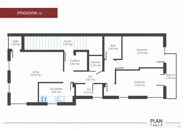 Apartament 3 cam., 2 bai, 2 balc., bloc nou, finisat la c... - Bucuresti (Bucuresti-Ilfov)