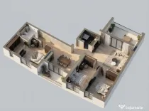 Penthouse 4 camere 100 mp,balcon 7 mp,terasa 18 mp,Someseni,