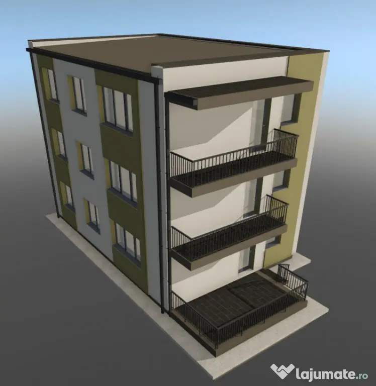 Apartament 3 camere 65mp, semifinisat, Floresti | Balastiere - Floresti (Cluj)