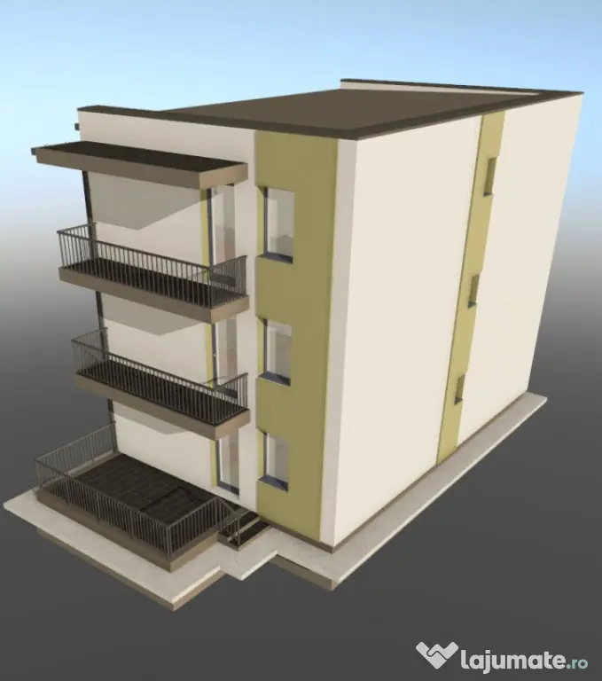 Apartament 3 camere 65mp, semifinisat, Floresti | Balastiere - Floresti (Cluj)