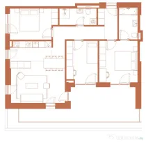 Apartament 4 camere 86.1 mp + logie de 26 mp in Hexagon