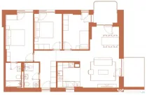 Apartament 4 camere 95.6 mp 2 logii de 6.6 mp si 8.2 mp in H
